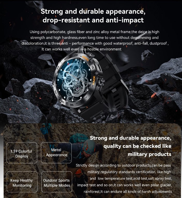 K52 Bluetooth Call Smart Watch - Orange_3